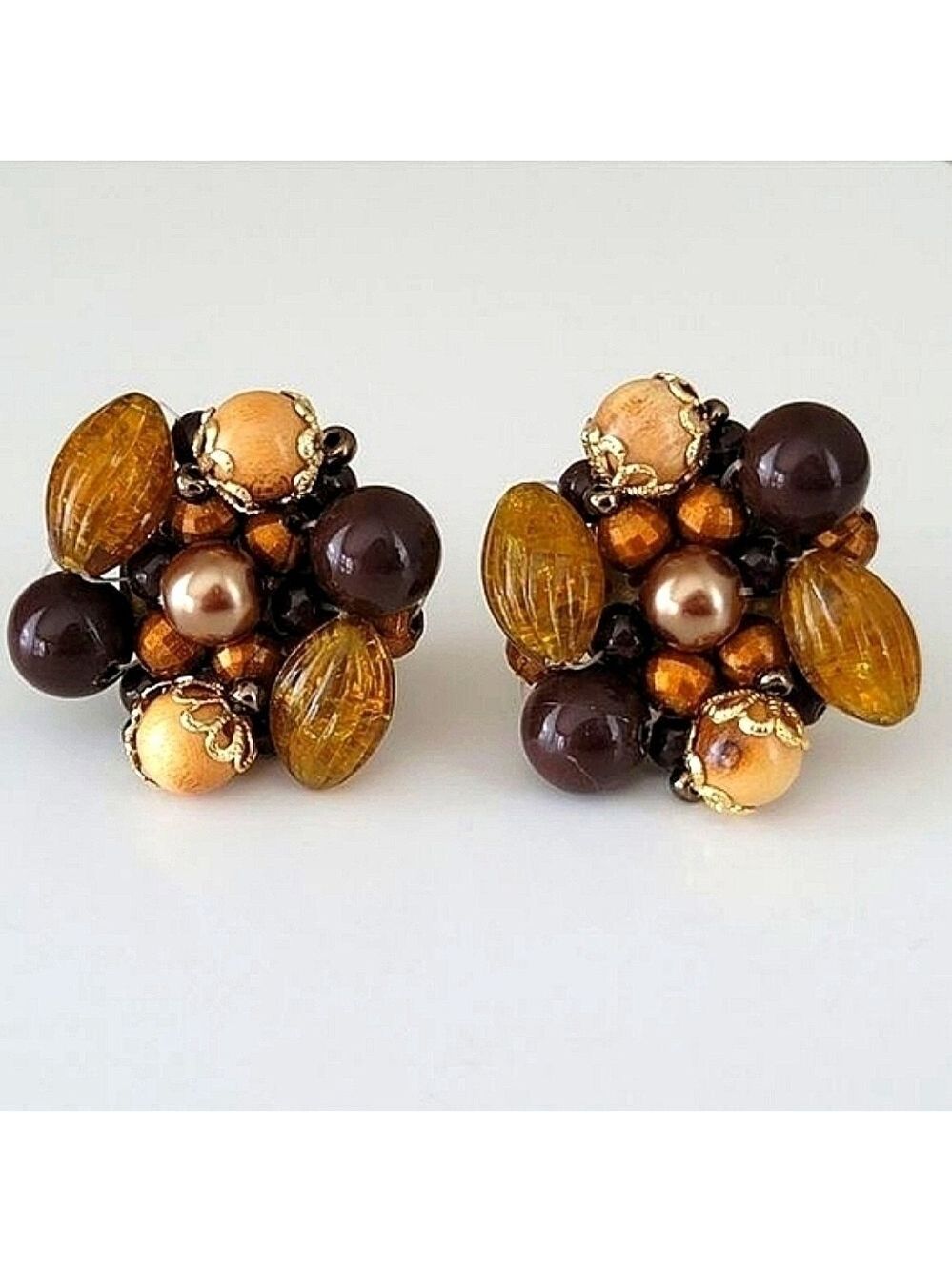 Vintage Germany Clip On Earrings #0182